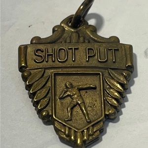 Vintage Track and Field Sports Charm Pendant